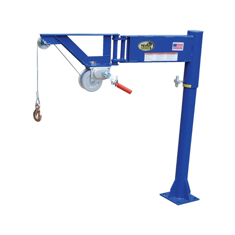 Vestil WTJ-2-G Galvanized Steel Winch Truck Jib Crane - Material Handling