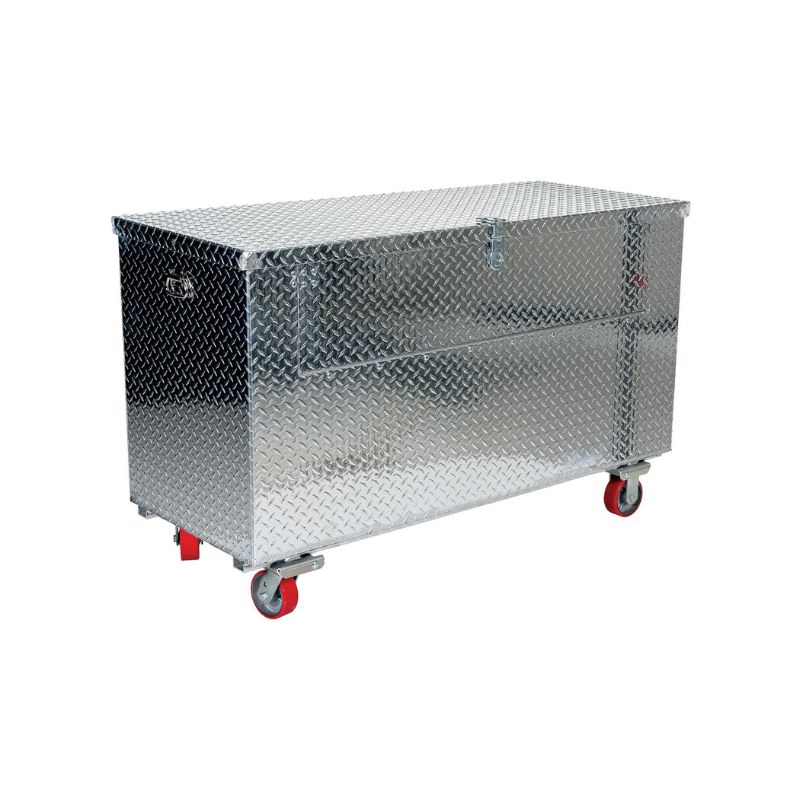 Vestil Apts-2448-C-Fd Aluminum Portable Tool Box With Fold Down Front Door With Casters