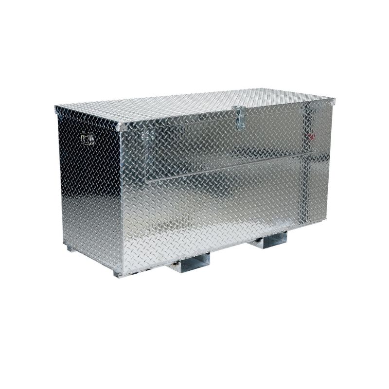 Vestil Apts-3060-F-Fd Aluminum Portable Tool Box With Fold Down Front Door With Fork Pockets