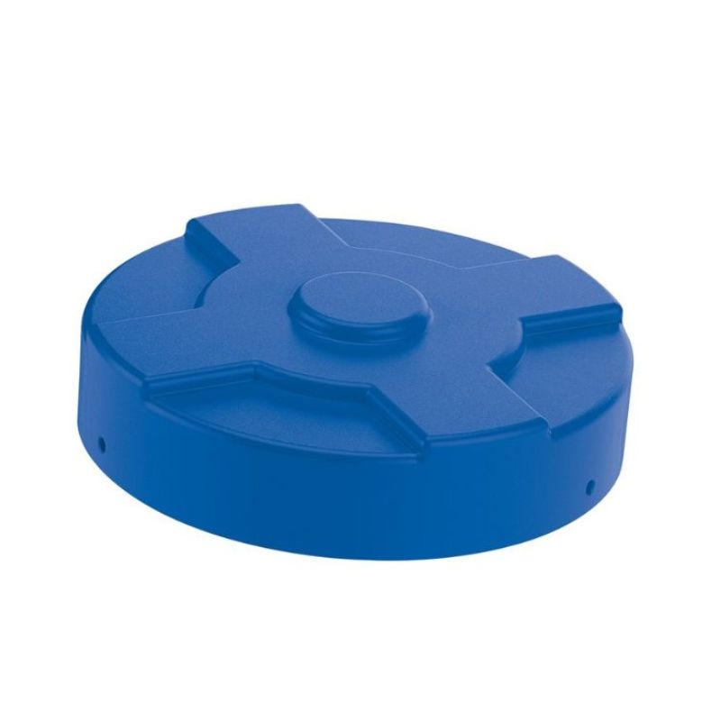 Vestil Dc-P-55-Bu Low-Density Polyethylene Drum Cover (1)
