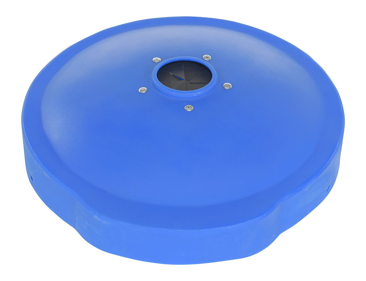 Vestil Dc-P-55-Canf-Uf-Bu Polyethylene Drum Recycling Lid With Flap