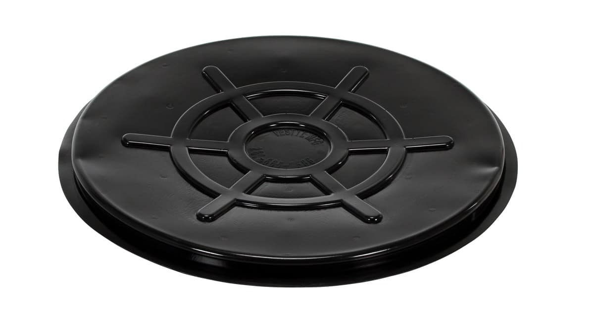 Vestil Dc-Tp-B Polyethylene Drum Cover Closed Head 1