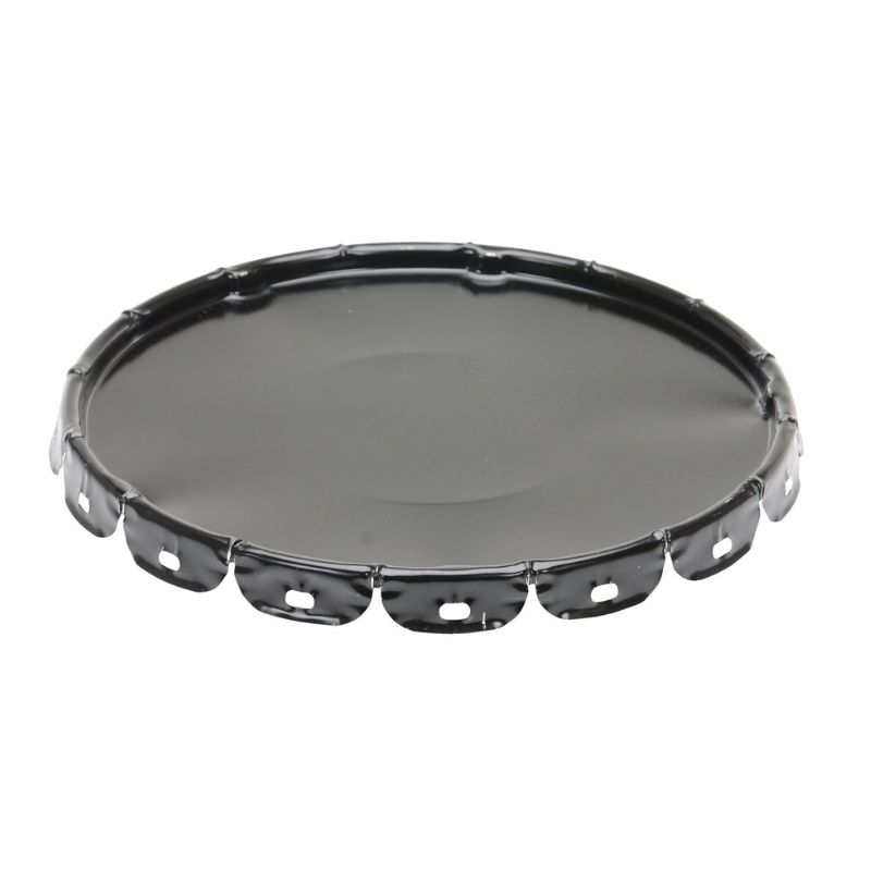 Vestil Lid-Stl Steel Standard Lid 5 Gallon Black