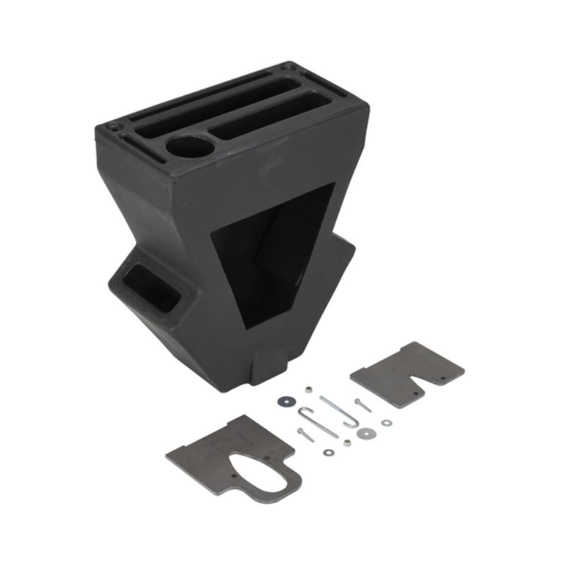 Vestil P-Caddy-Bk-Cwn Black Recycled Plastic Crown Pallet Jack Caddy