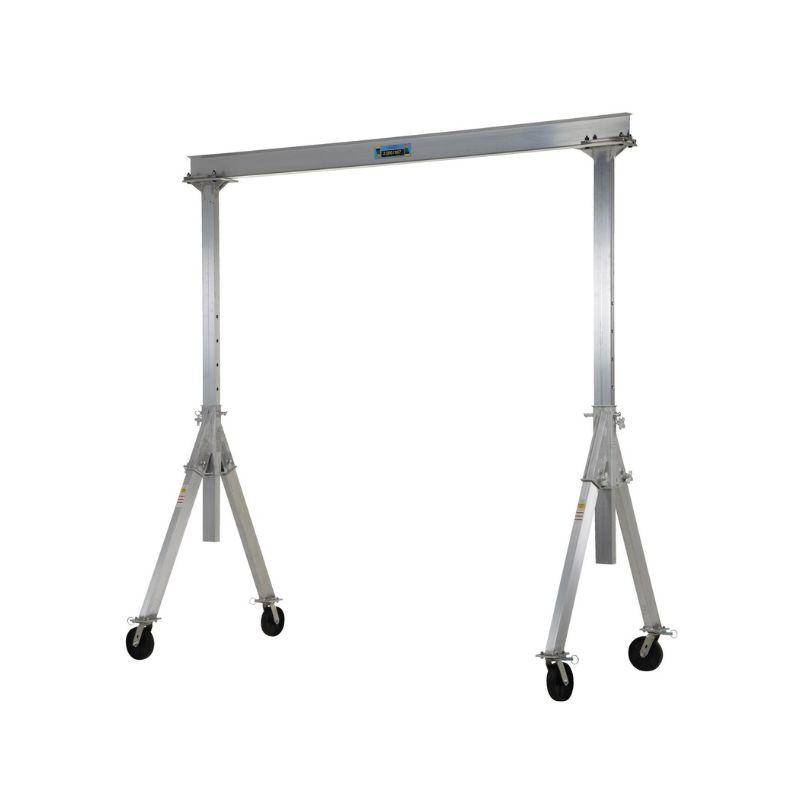 Vestil Aha-2-15-10 Aluminum Adjustable Height Gantry Crane With Glass Filled Nylon Casters