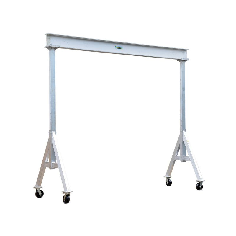 Vestil Aha-6-10-12 Aluminum Adjustable Height Gantry Crane With Phenolic Casters