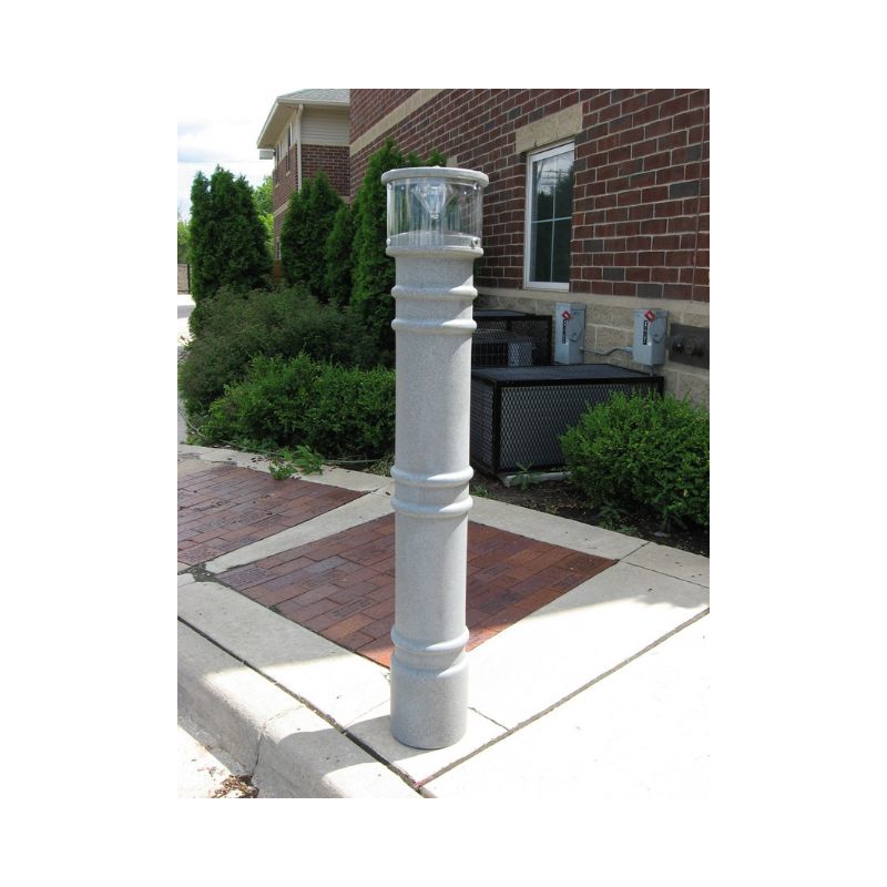 Vestil Bpc-Dm-Luv-Gy Polyethylene Metro With Uv Light Bollard Coverz