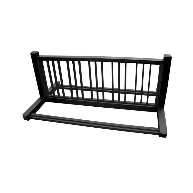 Vestil Br-P10-Bk-Bk Plastic Eco-Friendly Bike Rack