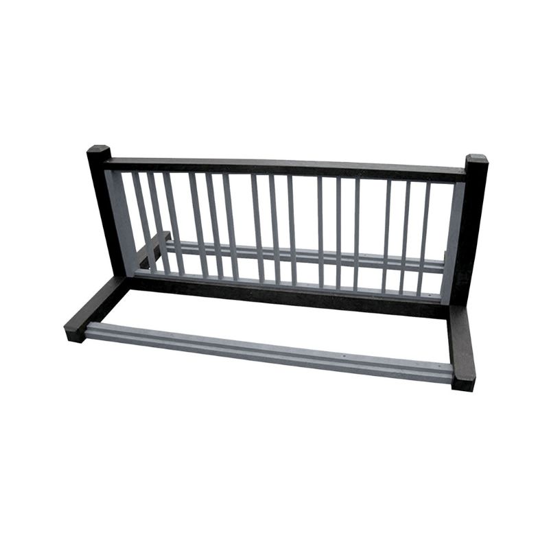Vestil Br-P10-Bk-Ch Plastic Eco-Friendly Bike Rack
