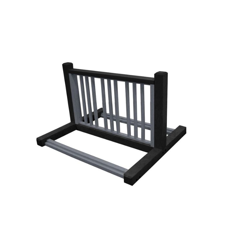 Vestil Br-P6-Bk-Ch Plastic Eco-Friendly Bike Rack