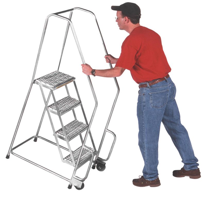 Ballymore A7Sh30-Tr Tilt And Roll 7-Step Aluminum Rolling Safety Ladder (1)