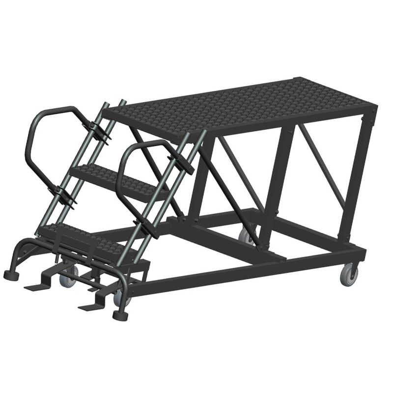 Ballymore Snr3-2460 3-Step Heavy-Duty Steel Mobile Work Platform (1)