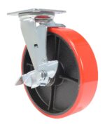 Vestil Cst-Ve-8X2Pu-Swb Polyurethane Swivel With Brake Caster