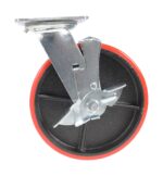Vestil Cst-Ve-8X2Pu-Swb Polyurethane Swivel With Brake Caster