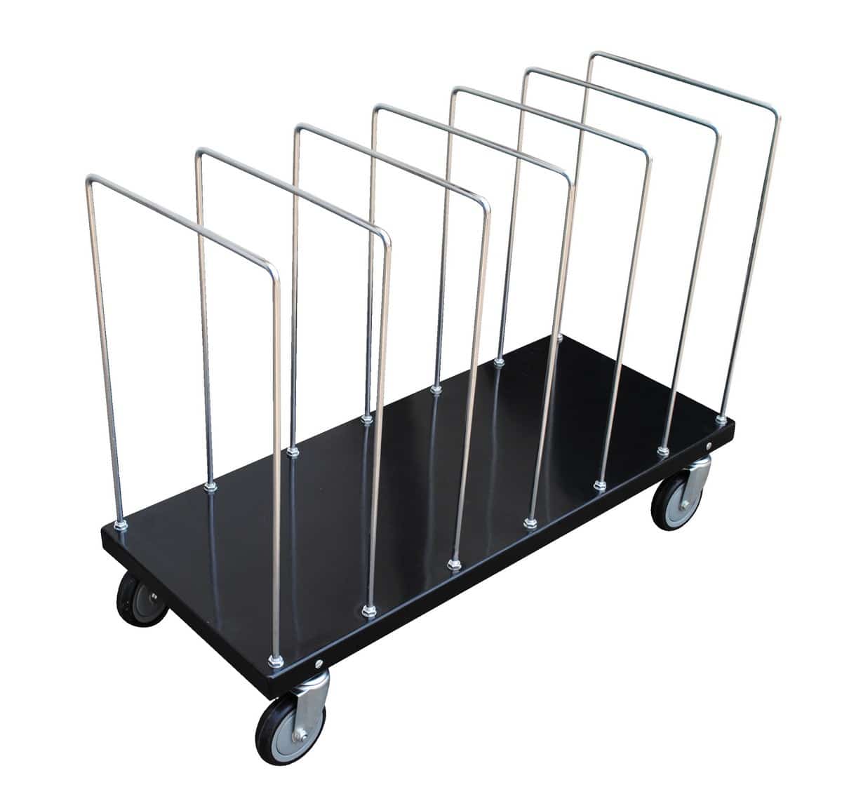 Vestil Ctpt-1844-Ck Steel Portable Carton Cart With Dividers