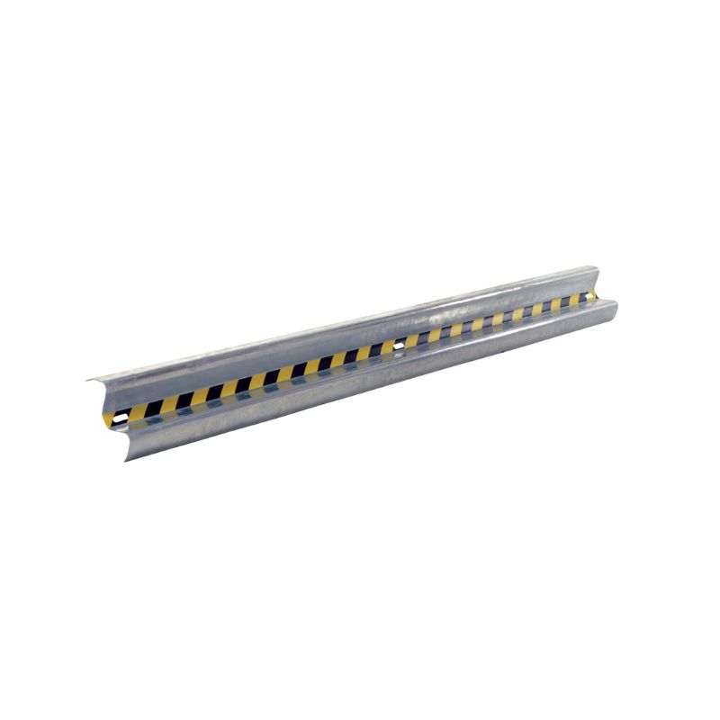 Vestil Gr-H2R-Bo-10-Hdg Galvanized Steel Straight Guard Rail