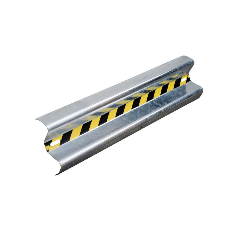 Vestil Gr-H2R-Bo-4-Hdg Galvanized Steel Straight Guard Rail