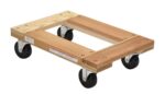 Vestil Hdof-1624-12-Nm Hardwood Open Deck Dolly With Non Marking Casters - Vestil Hdof-1624-12-Nm Hardwood Open Deck Dolly With Non Marking Casters - Material Handling