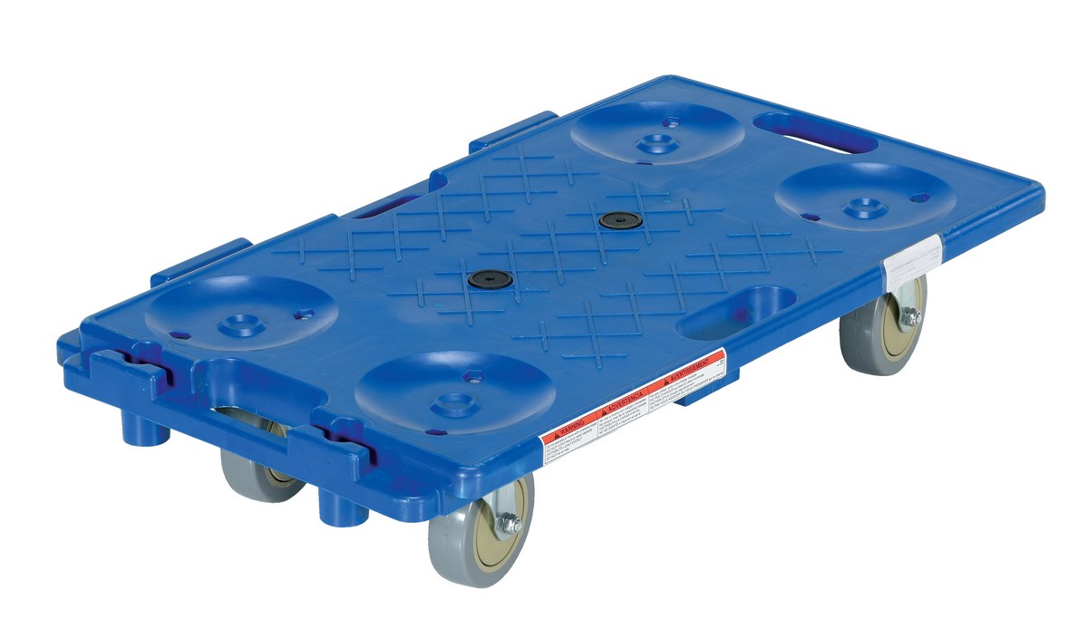Vestil Dol-1830-F Polyethylene Flush Top Dolly - Vestil Dol-1830-F Polyethylene Flush Top Dolly - Material Handling