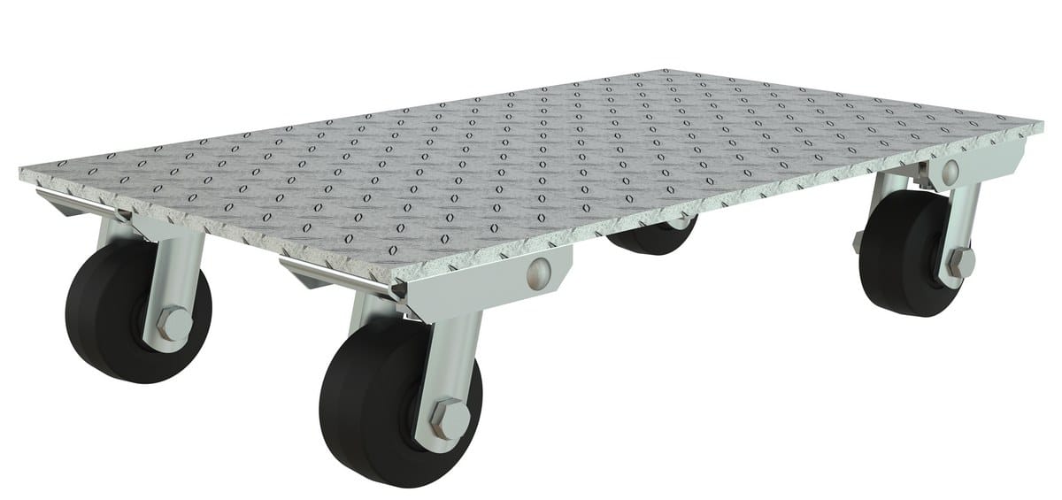 Vestil Acp-1824-9 Aluminum Channel Dolly - Vestil Acp-1824-9 Aluminum Channel Dolly - Material Handling