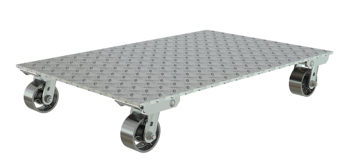 Vestil Acp-1824-9 Aluminum Channel Dolly - Vestil Acp-1824-9 Aluminum Channel Dolly - Material Handling