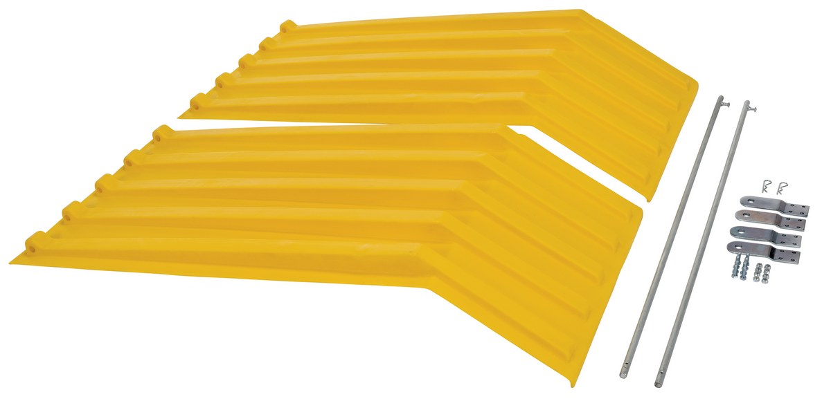 Vestil Plid-H-100-Yl Polyethylene Heavy Duty H Style Hopper Lid