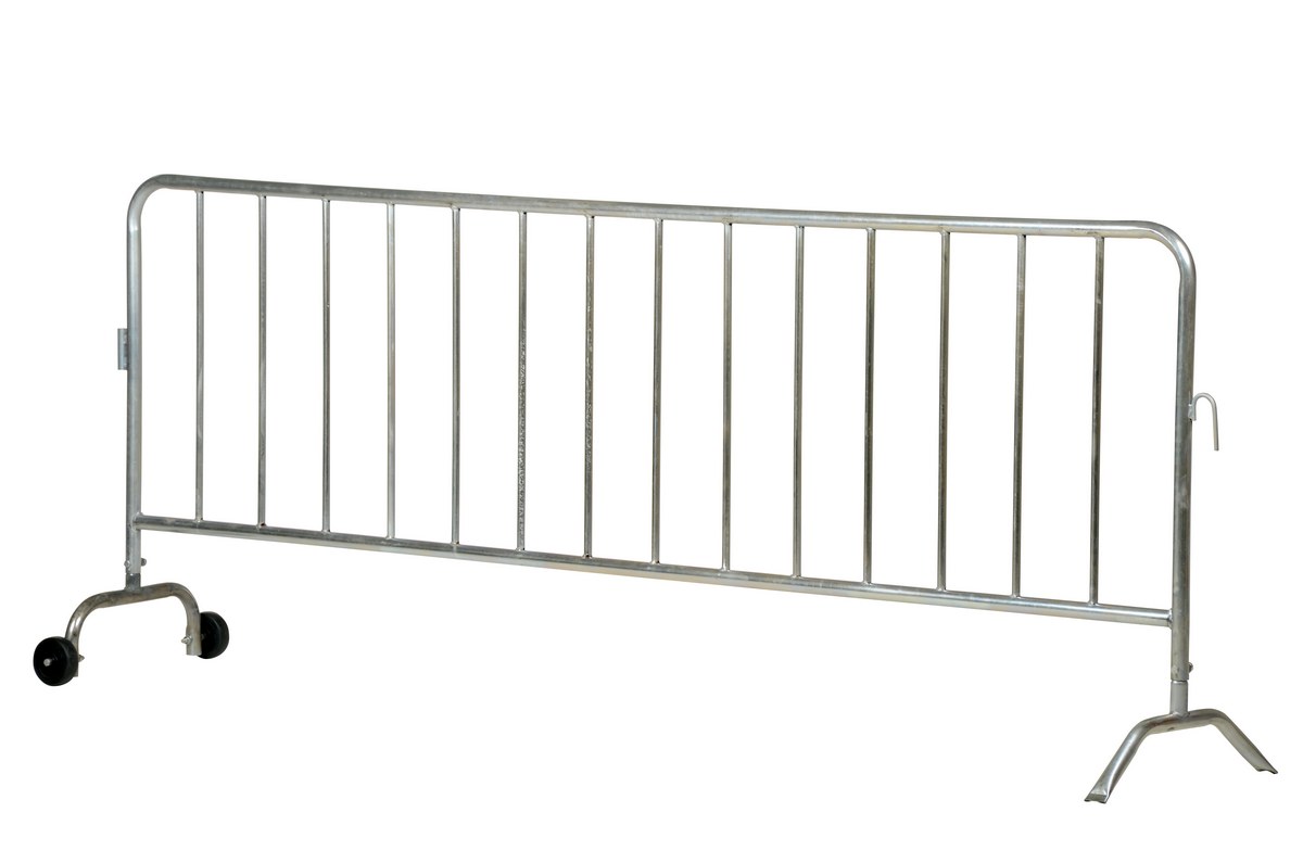 Vestil Prail-102-G-W Steel Crowd Control Interlocking Barrier With Feet