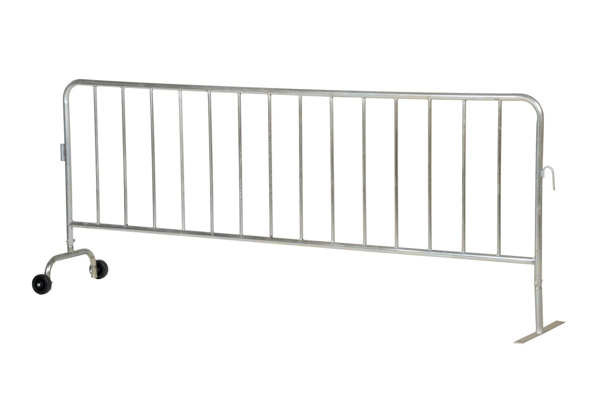 Vestil Prail-102-Hd-G-Wf Steel Heavy Duty Crowd Control Interlocking Barrier With Feet