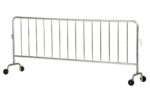 Vestil Prail-102-Hd-G-Ww Steel Heavy Duty Crowd Control Interlocking Barrier With Wheeled Feet