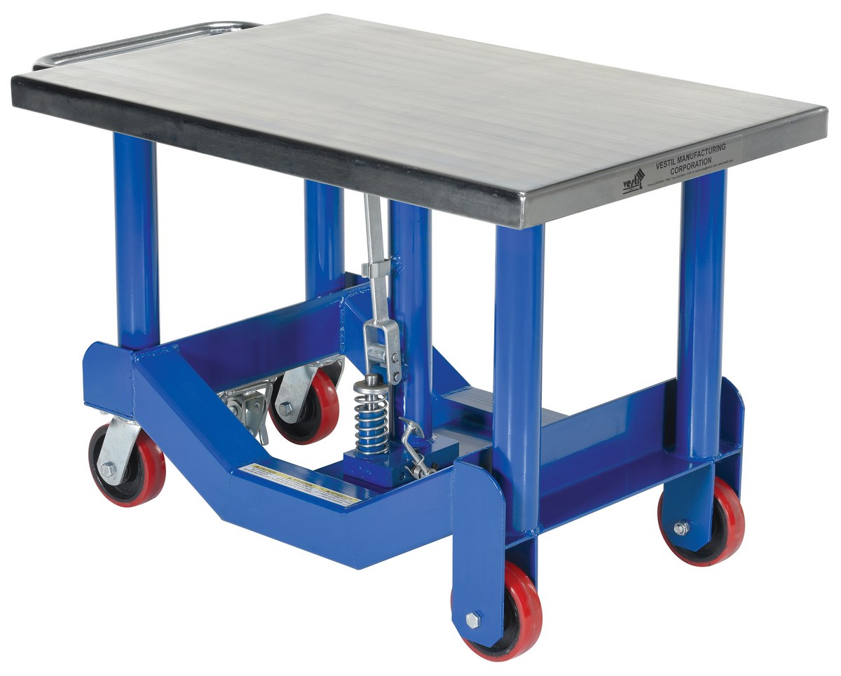 Vestil Pt12-40 Steel Low Profile Post Lift Table