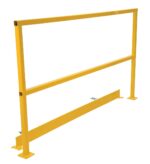 Vestil Sq-72-Tb-Hwr Steel Safety Handrail With Hardware And Toe Board