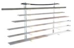 Vestil Sr-Wm Steel Wall Mounted Material Rack