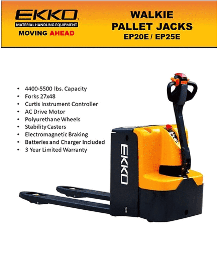 Ekko Ep25E Electric Walkie Pallet Jack