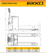 Ekko Ep20D Electric Walkiepallet Jack