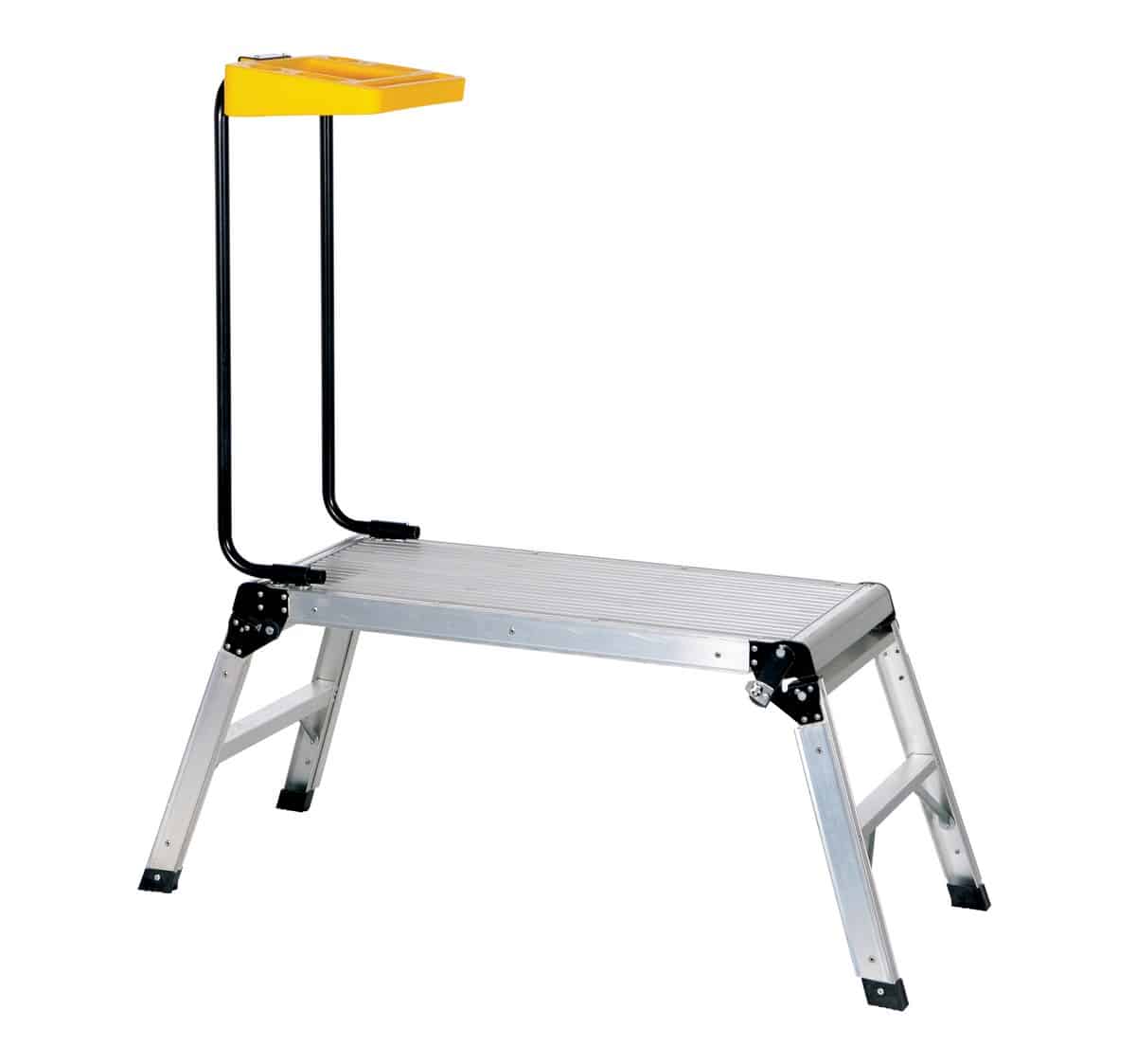 Vestil Afsp-2-Tt Aluminum Folding Step Platform With Tray 1
