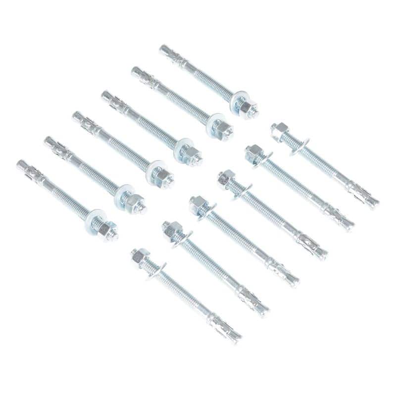 Vestil As-125-12Pk Steel Concrete Sleeve Anchor Bolts