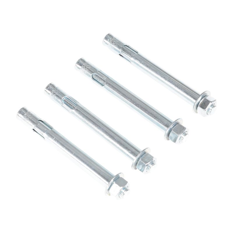 Vestil As-346-4Pk Steel Concrete Sleeve Anchor Bolts