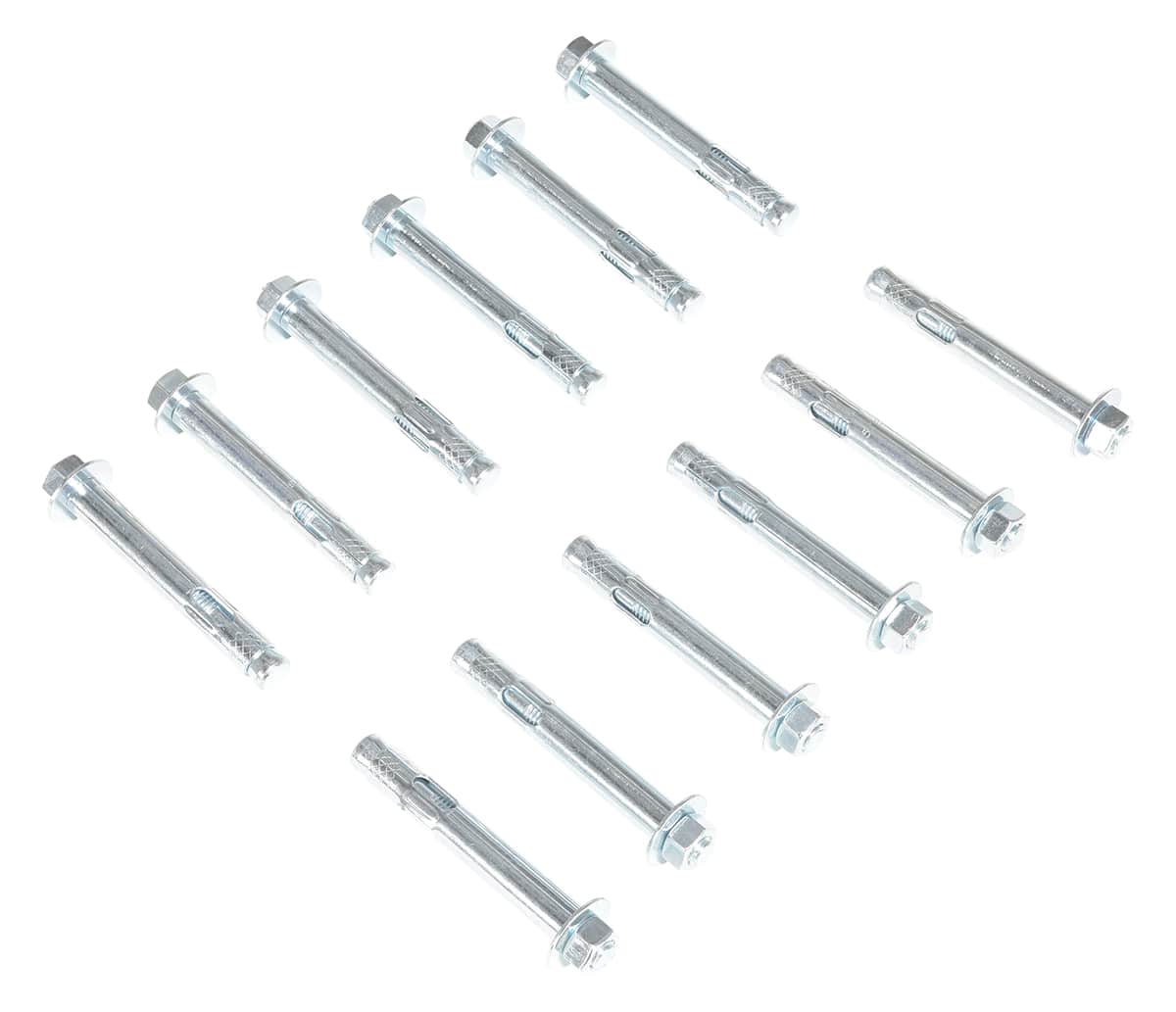 Vestil As-584-12Pk Steel Concrete Sleeve Anchor Bolts 1