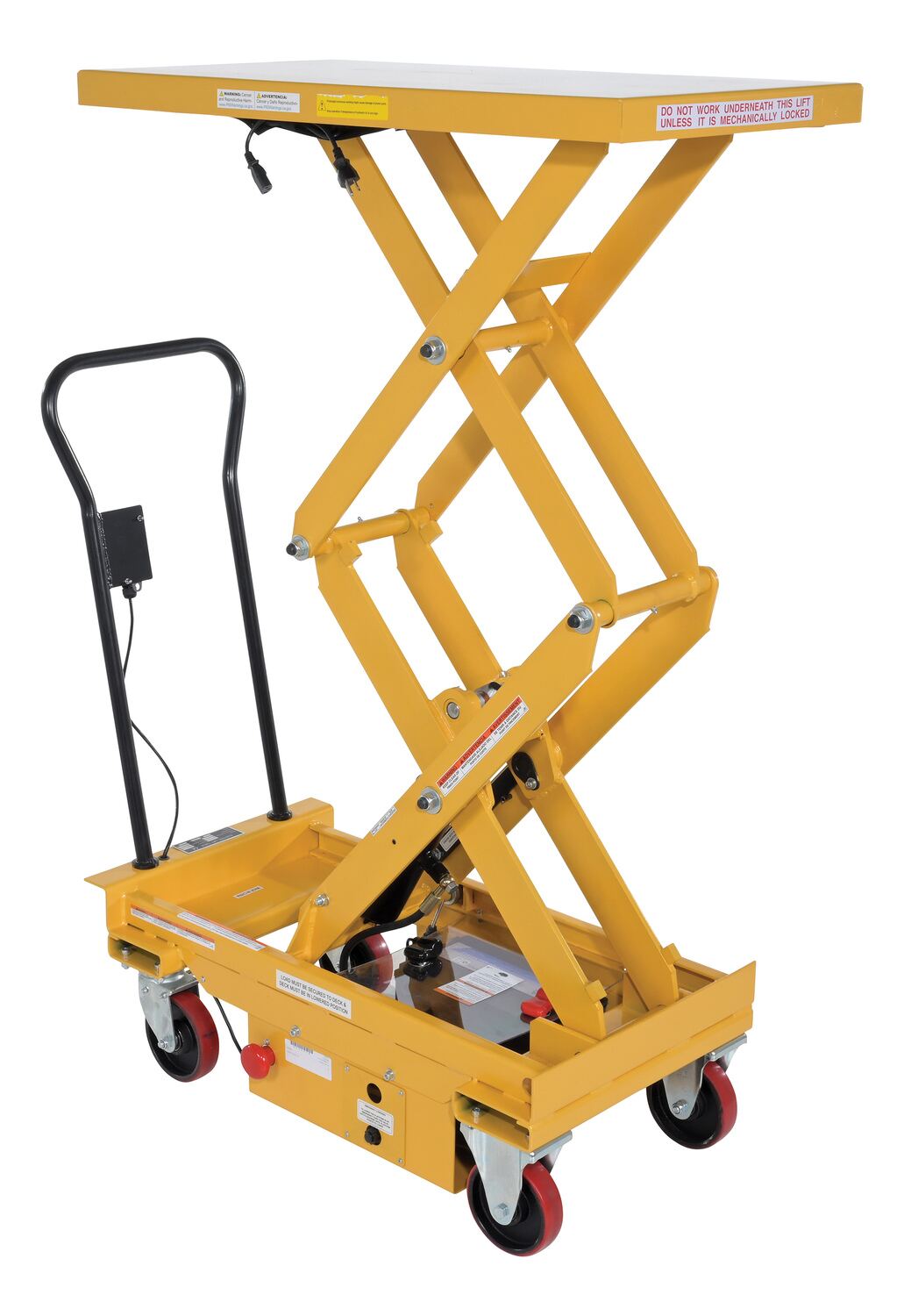 Vestil Cart-1000D-Dc Steel Dc Powered Hydraulic Double Scissor Cart 1