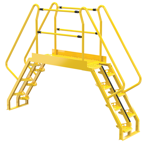 Vestil Cola-4-56-56 Steel Alternating Crossover Ladder