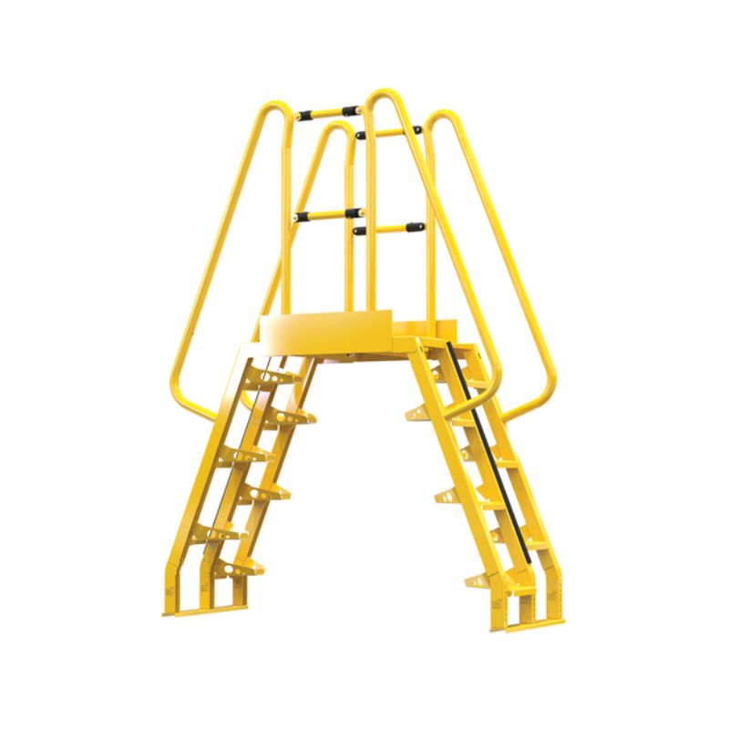 Vestil Cola-4-68-20 Steel Alternating Crossover Ladder