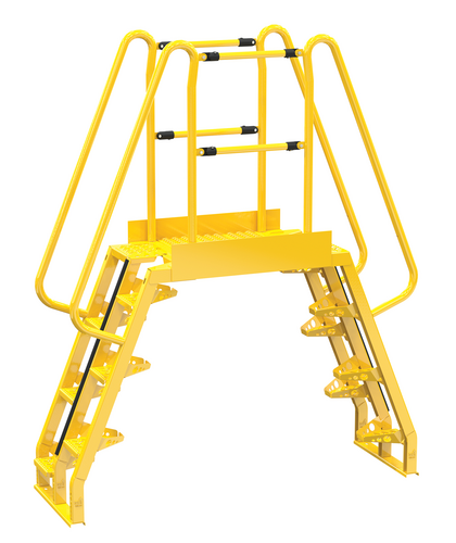 Vestil Cola-4-68-32 Steel Alternating Crossover Ladder