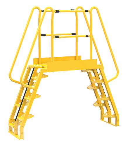 Vestil Cola-4-68-44 Steel Alternating Crossover Ladder