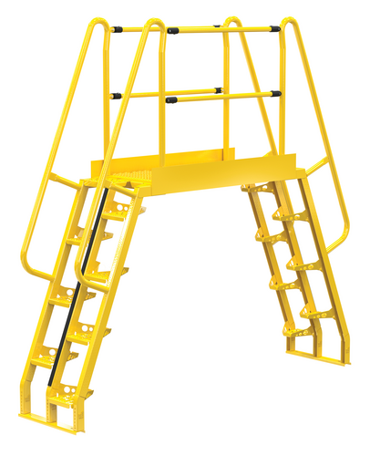 Vestil Cola-5-68-56 Steel Alternating Crossover Ladder