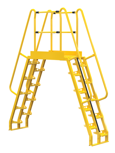 Vestil Cola-6-68-44 Steel Alternating Crossover Ladder