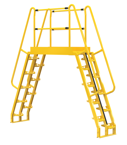 Vestil Cola-6-68-56 Steel Alternating Crossover Ladder
