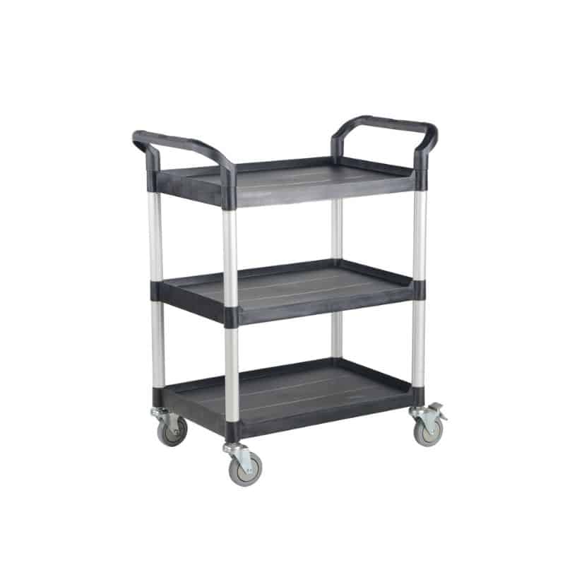 Vestil Csc-S Steel Commercial Cart With 3 Shelves And No Side Panels