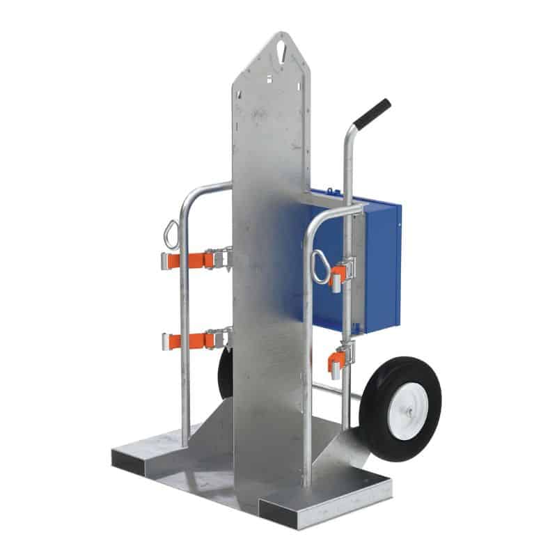 Vestil Cyl-2-G Galvanized Welding Cylinder Torch Cart