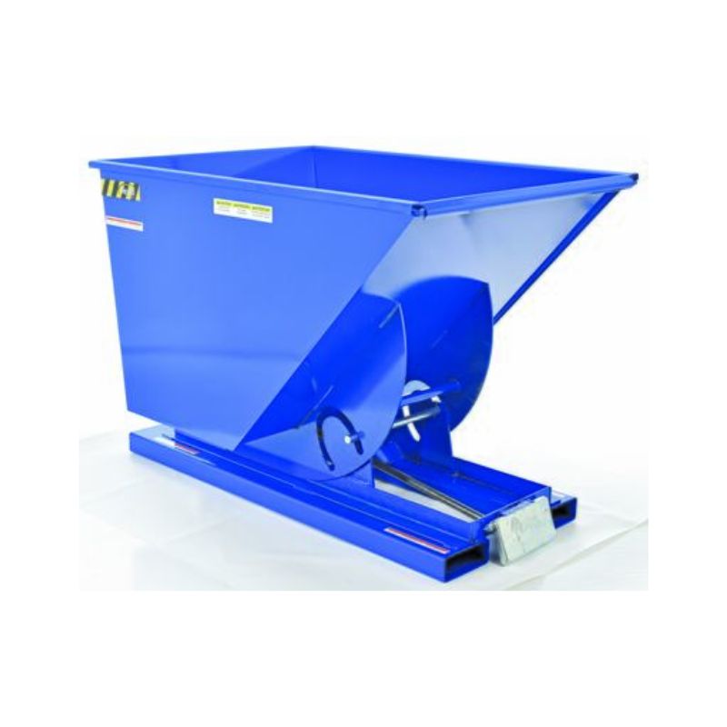 Vestil D-100-Hd-Yel Self-Dump Hopper Hd 1 Cu Yd