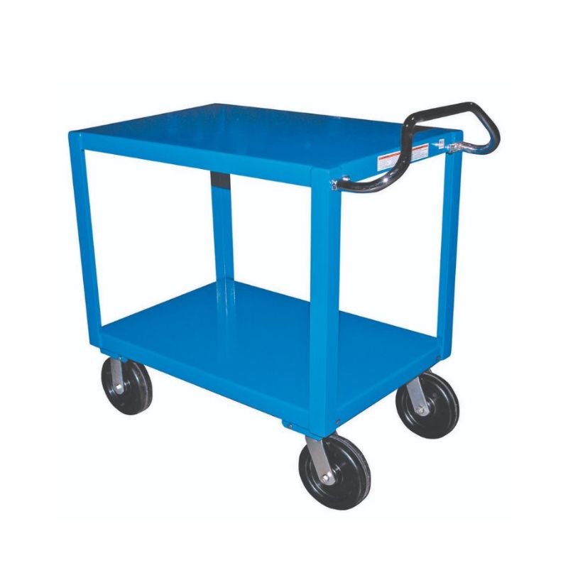 Vestil Dh-Ph4-2472 Heavy Duty Ergo Handle Cart With Gfn Casters And Drain